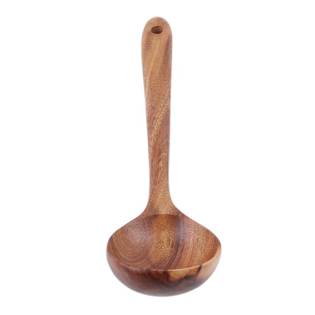 7 typer thai teak trä turner spatel ris sked stor soppa skopa för matlagning trä köksredskap leveranser: 774316