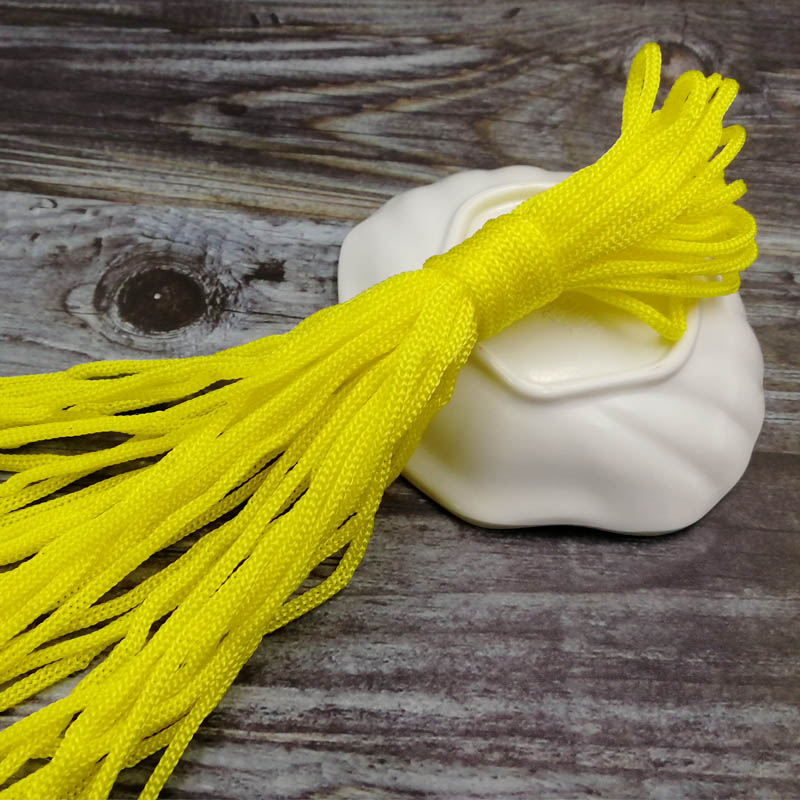 10meters 5mm nylon Rope Cords Craft Decorative Twisted Thread DIY handmade Accessories home Decoration Cord: Yellow