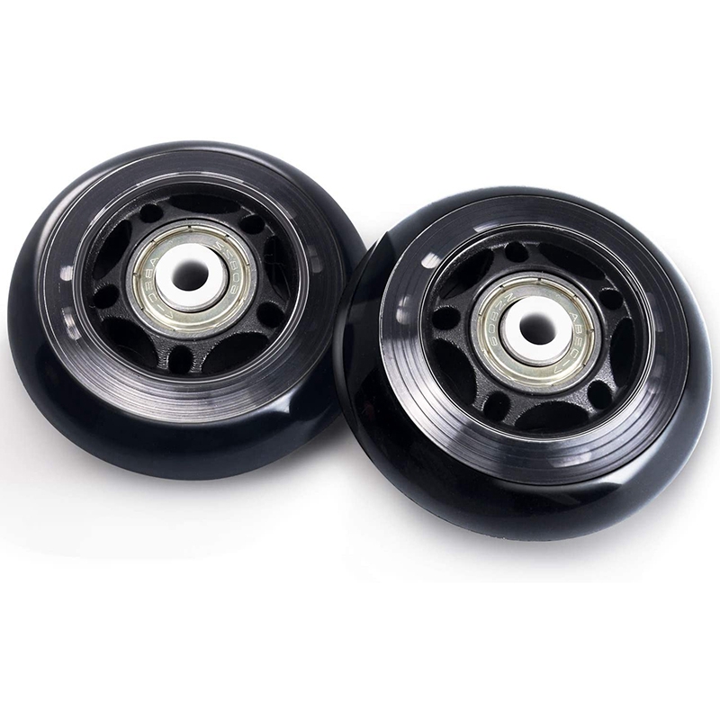 8 Pack Inline Skate Wheels, Indoor/Outdoor Roller Skate Wheels, Roller Blade Replacement Wheels with Bearing 64mm