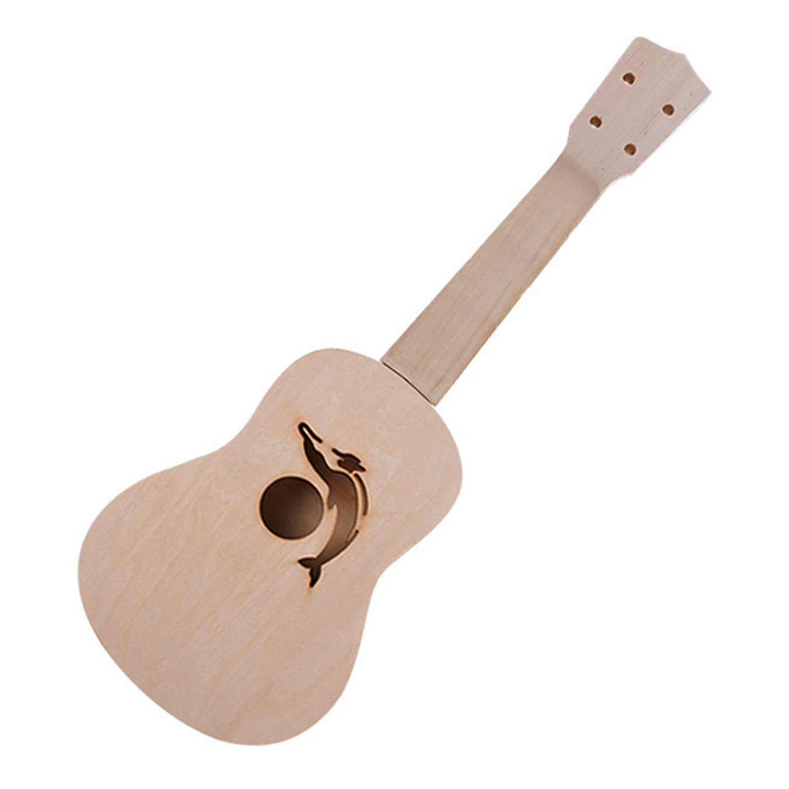 Mini guitare hawaïenne à cordes 21 pouces, artisanat en bois, Instrument de bricolage, accessoire de guitare belle apparence: A3