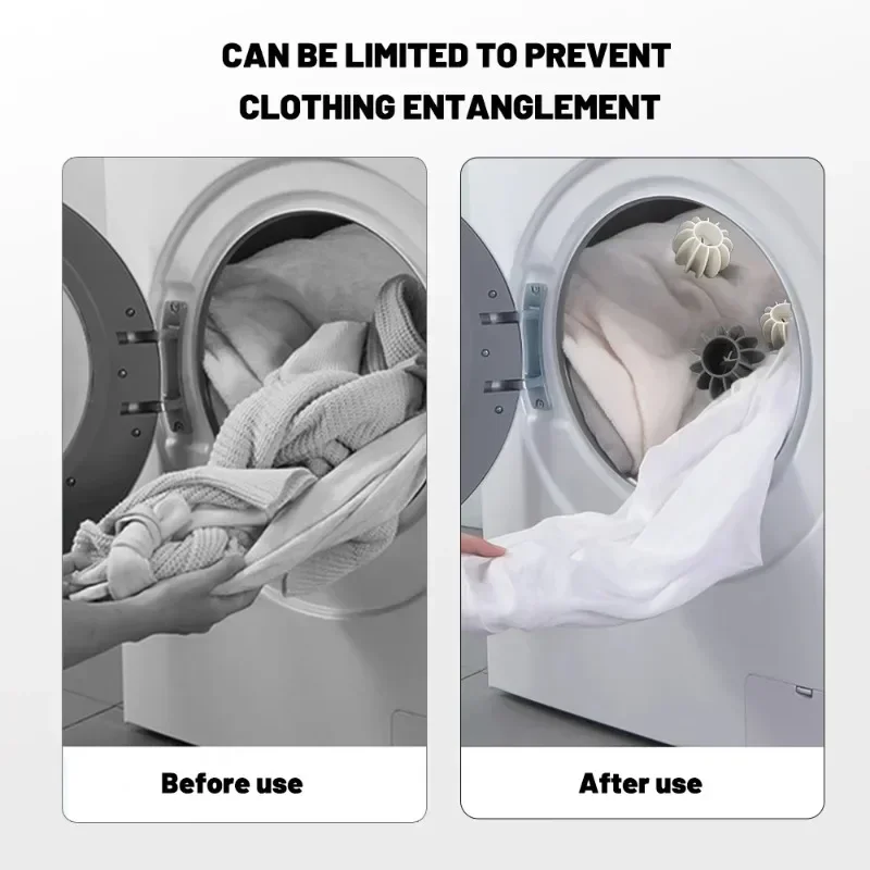 Laundry Ball Reusable Clothes Hair Cleaning Tool Pet Hair Remover Washing Machine Cat Hair Catcher Laundry Ball.