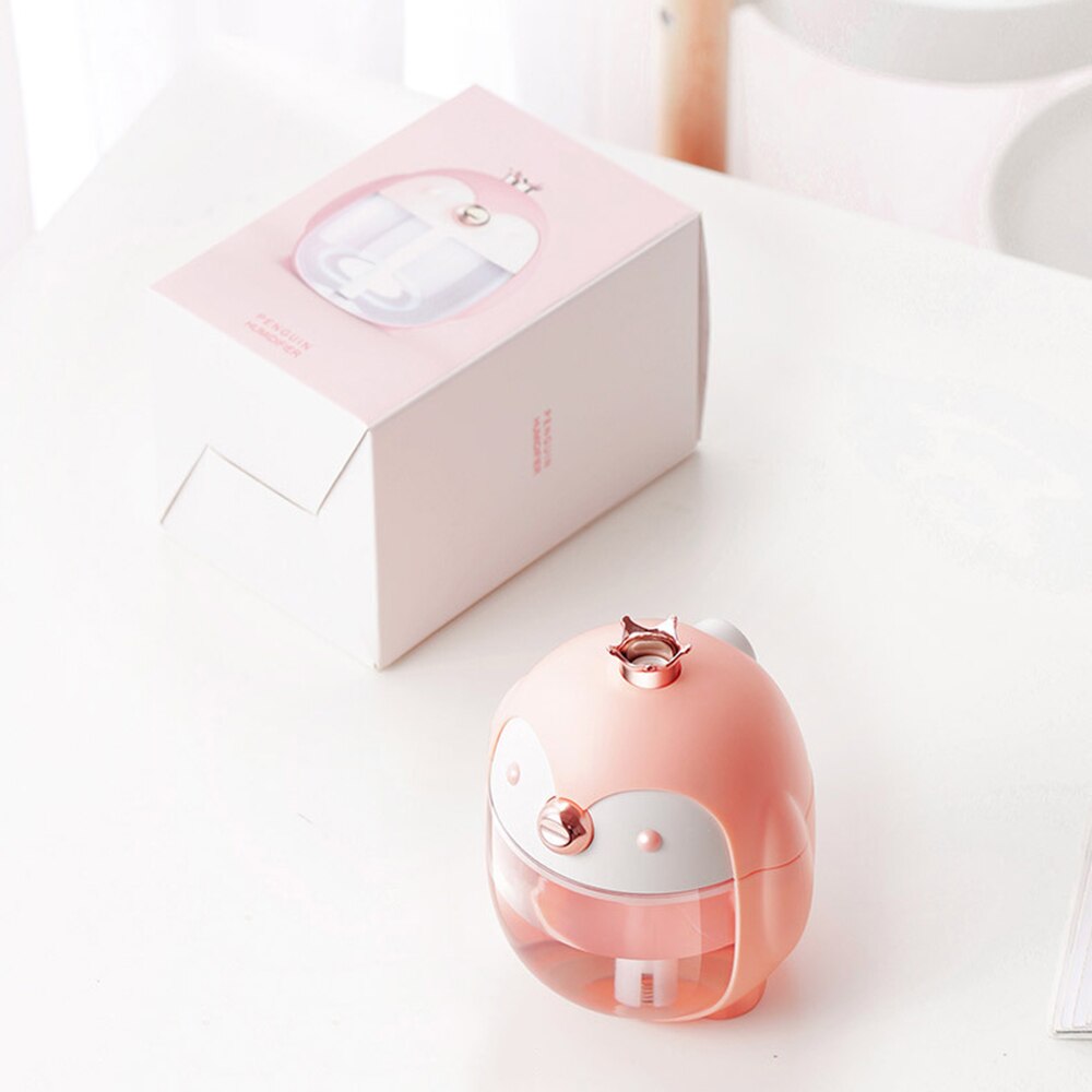 Nawilżacz powietrza pingwin lampka nocna z USB Humificador przenośny robić samochodu olej robić dyfuzora dyfuzor Atomizer narzędzie domowe Диффузор Ароматический Ароматический