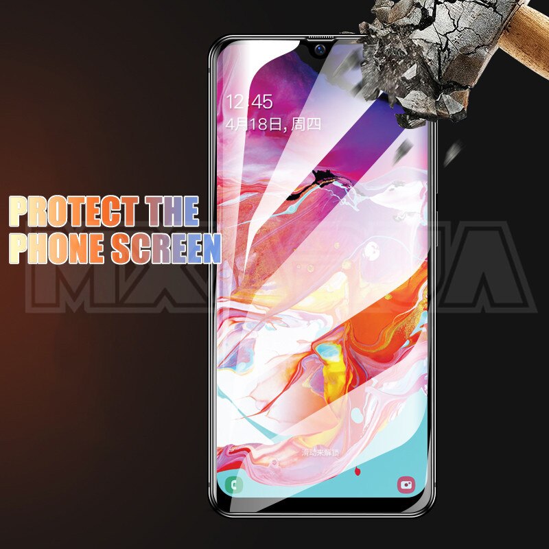 Vidro De Proteção Para Samsung Galaxy A10 A30 11D A50 A70 A20E Protetor de Tela Samsung A20S A30S A40S A50S A70S M10S M30S Vidro