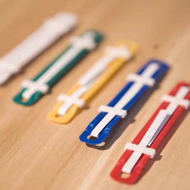 50Pcs/Lot 2 Holes Plastic Fasteners Document Paper Binding Binder Paper A4 A5 File Fastener Office Equipment Accessories