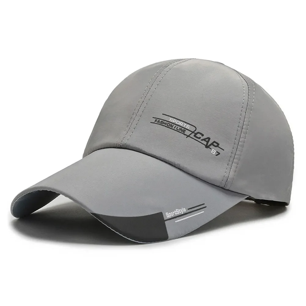 Novedad de verano, gorra deportiva para hombre, sombrero para pescado, línea de al aire libre, gorra de béisbol, visera larga, sombra, Snapback, sombrero para el sol, Gorras de hueso,: Verde militar