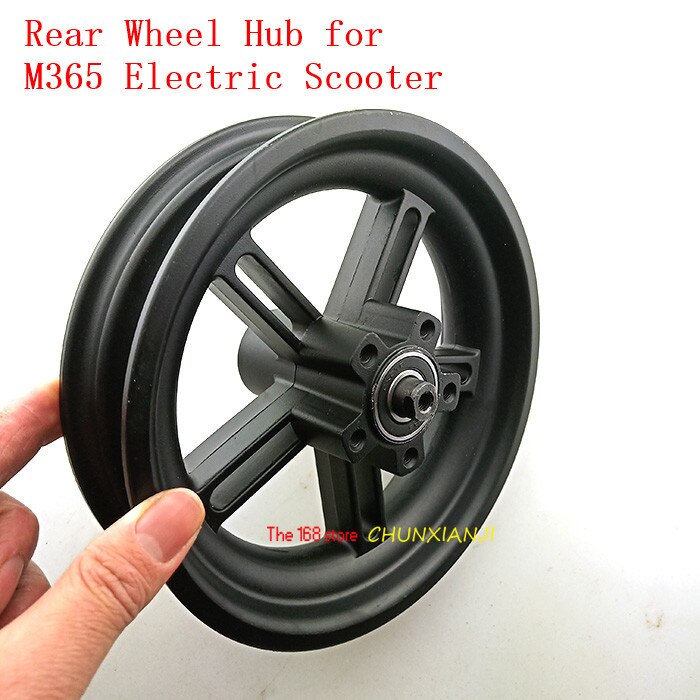 Electric Scooter Wheel Hub Aluminum Rear Wheel Hub with Original Axle for Xiaomi M365 Scooter Parts lightning shipment