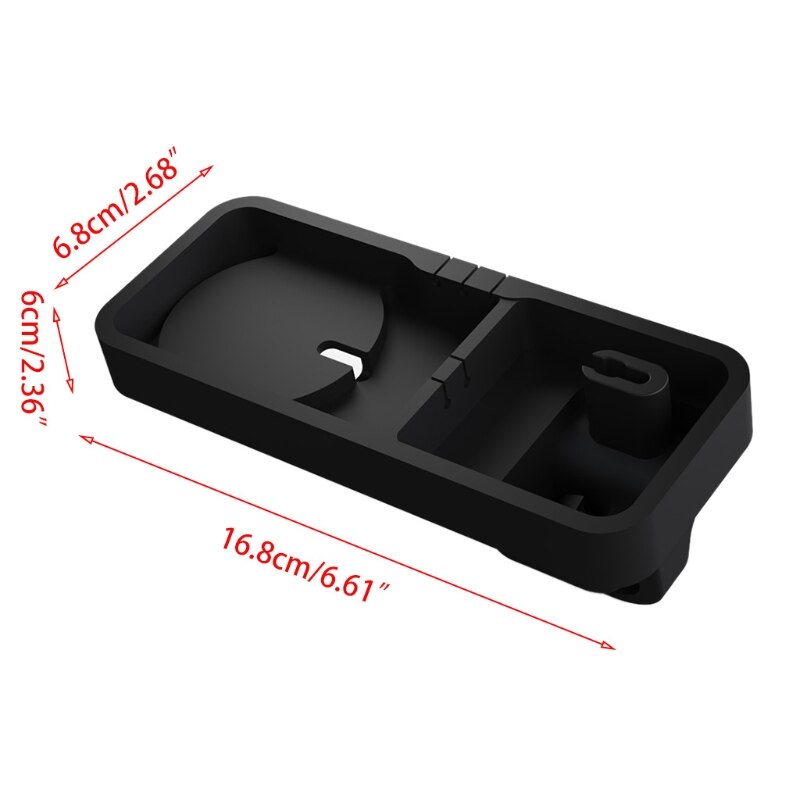 3 in- in-1- ladestation für handy, uhr und airpods, silikon-ladedock, magsaf-ständer (kabel/adapter nicht enthalten), schwarz
