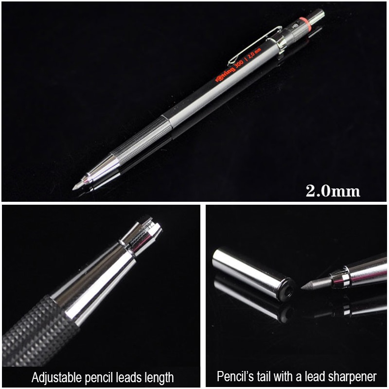 Rotring 300 Mechanische Bleistift 0.5/0.7/2,0mm Automatische bleistift Kunststoff Stift Halfter Schreibwaren schreiben liefert