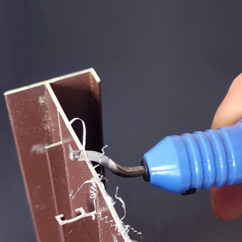 Håndtag grat metal reparation afgratning værktøjssæt 16 stk fræser roterende afgratningsblade fjerner håndafgratet til træ plast stål