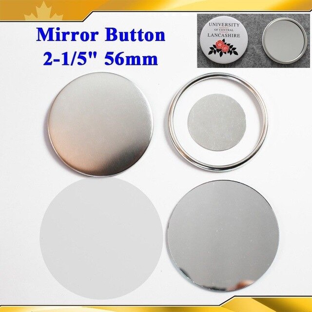 2-1/5 "56mm 100 Sets Spiegel Kenteken Supply Materialen voor NIEUW Professionele Kenteken Maker