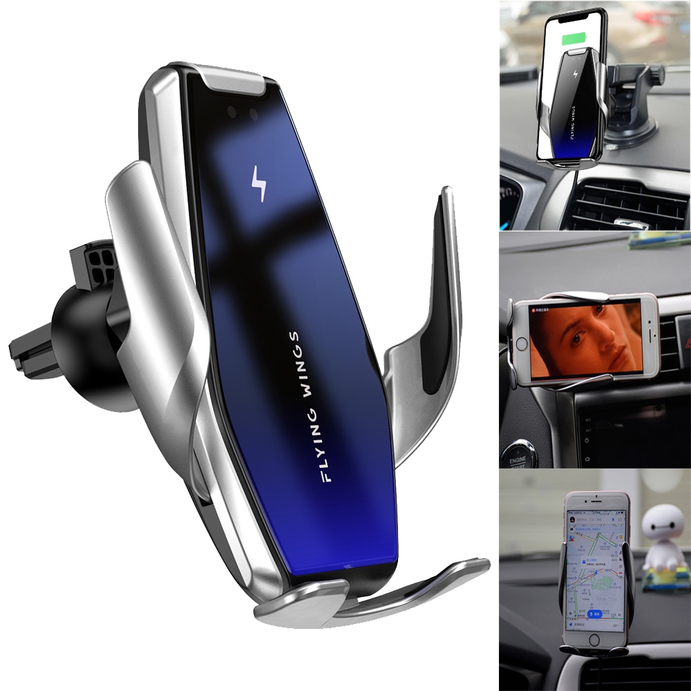 S7 15W Car Wireless Charger Qi Fast Phone Charger Original Charging Phone Holder for IPhone 11 Samsung Smart Phone