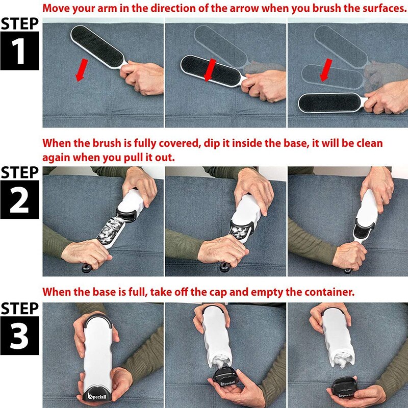 Brosse magique anti-peluches réutilisable pour vêtements, rouleau de nettoyage des cheveux, brosse pour poussière statique, Anti-poussière statique, outil de nettoyage des cheveux collants