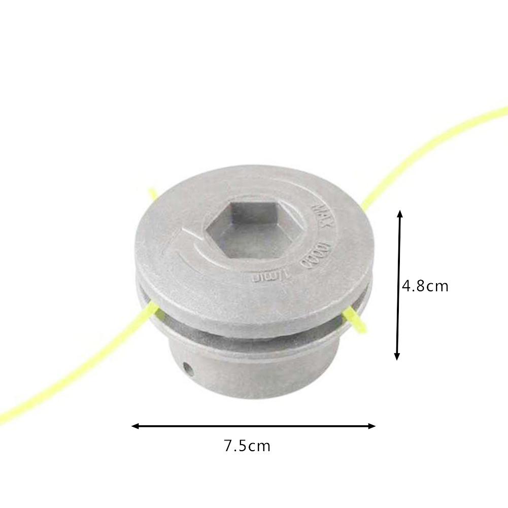 Nylon aluminium gräsklippare trimmerhuvud universal trimmer med 4 kablar för byte av gräsklippare tillbehör trädgårdsutrustning#aw
