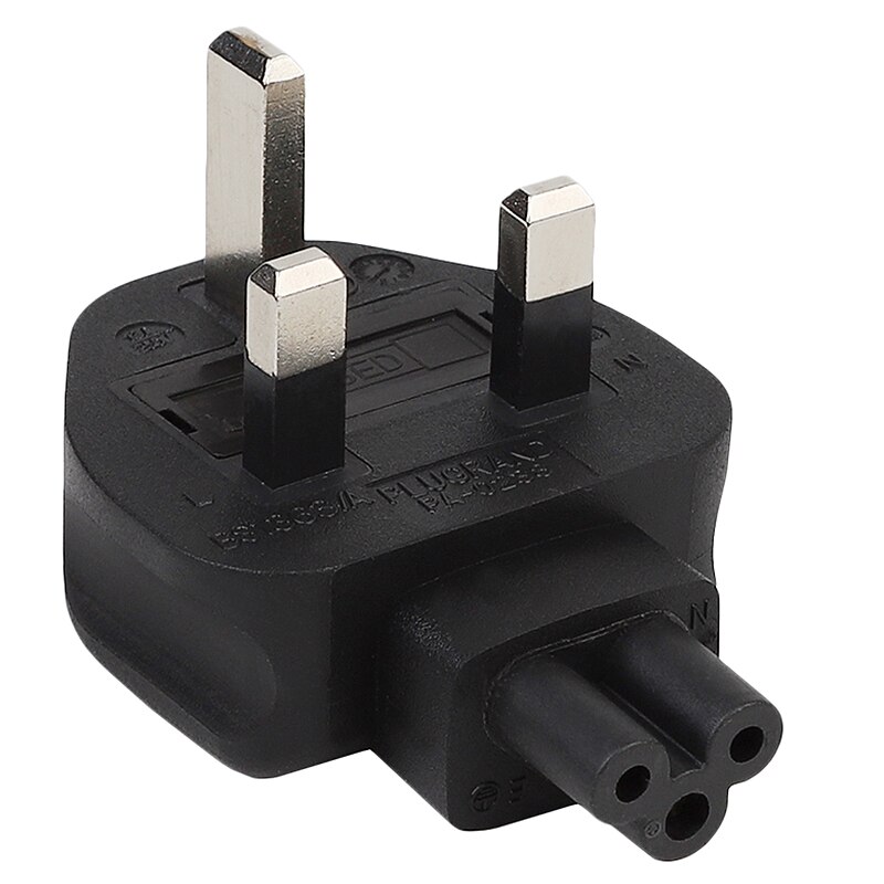 Uk 33-Pin Man Iec 320 C5 Plug ,Uk Naar C5 Ac Power Adapter Uk Plug. Industriële Zware Converter: Default Title