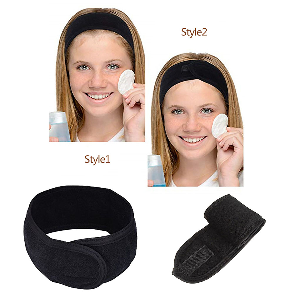 1pc kvinder justerbar makeup håndklæde hårindpakning pandebånd blød justerbar salon spa ansigts pandebånd hårbånd hårtilbehør