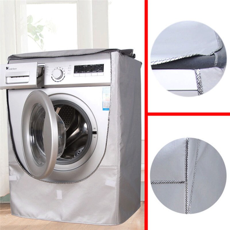 Waterproof Washing Machine Zippered Dust Guard Cover Protection Front Cover