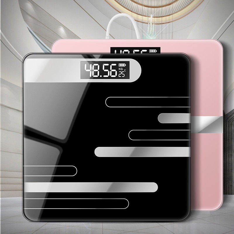 Body Weighing Scale Smart Body Scales LCD Display Glass Digital Weight Scale Bath Scale Electronic Floor Scales Health Balance