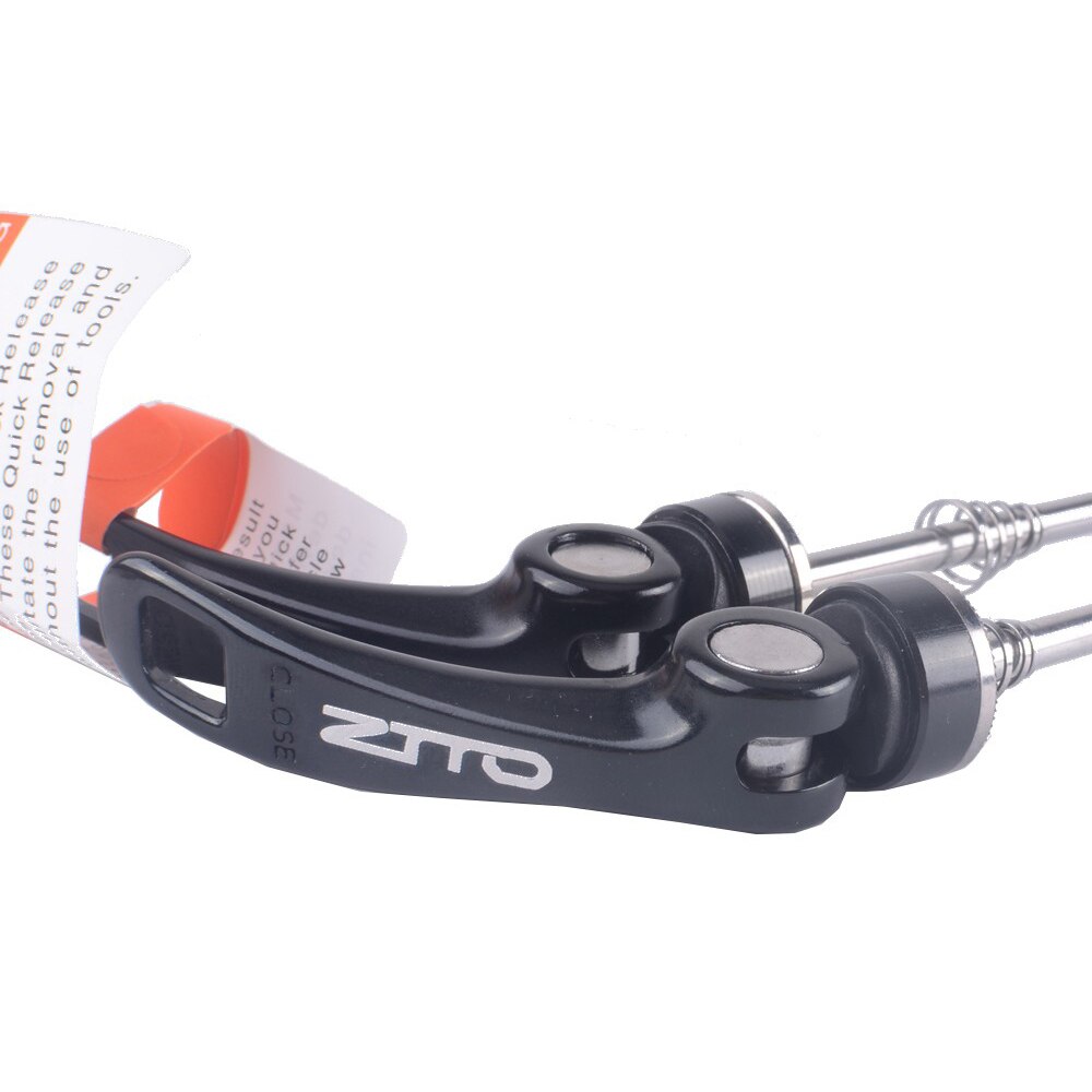 ZTTO 1 par de llanta de bicicleta MTB brochetas de ultraligero de liberación rápida pinchos accesorios de aleación de aluminio partes de bicicleta pinchos: Black