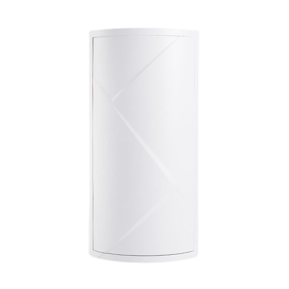 360 degrés Rotation libre debout coin étagère de rangement bureau Triangle étagère casier cuisine bureau multifonction maison salle de bains: WHITE