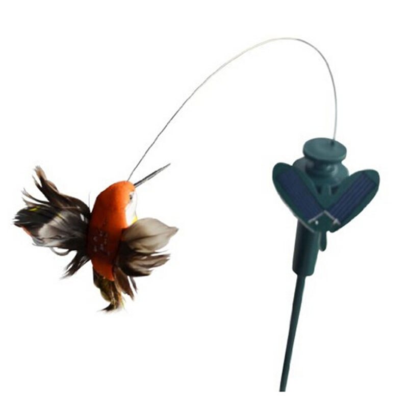 RCtown Divertente Giocattoli Solari Volare Fluttuando Colibrì volare Alimentato Uccelli di colore Casuale Decorazione del Giardino Caldo sellingzk15