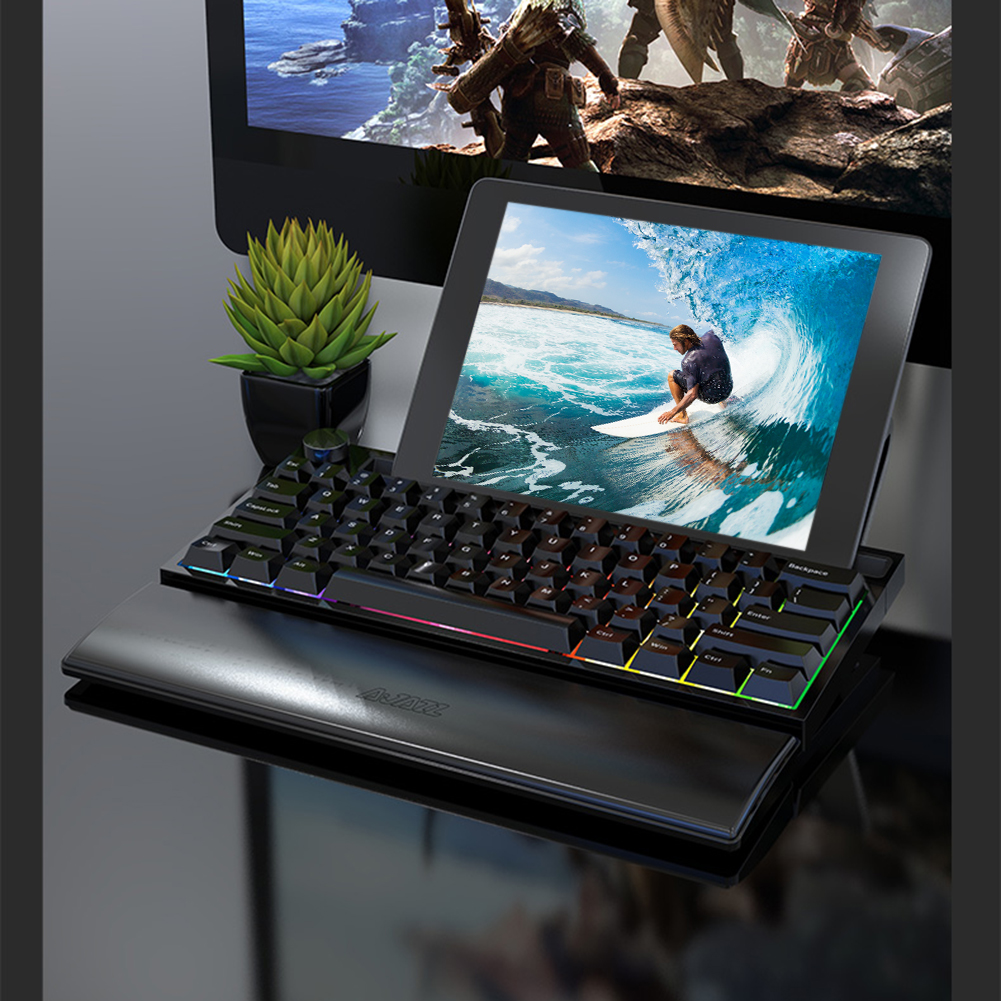 104/87/61 Keys Non-Slip Office Gaming Keyboard Wrist Rest Support Pad Support Pad Ergonomic Mouse Pad for Office Gaming PC Lapto