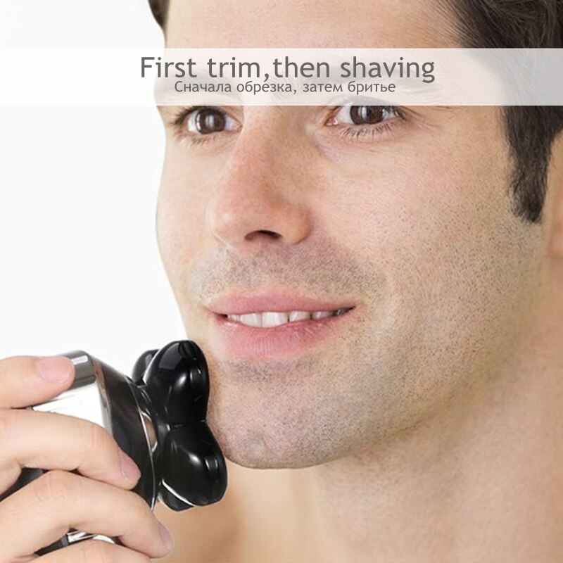 Electric Shaver Multifunctional Electric Grooming Kit For Men Wet Dry For Men Electric Razor Rechargeable Bald Head Shaving Mach