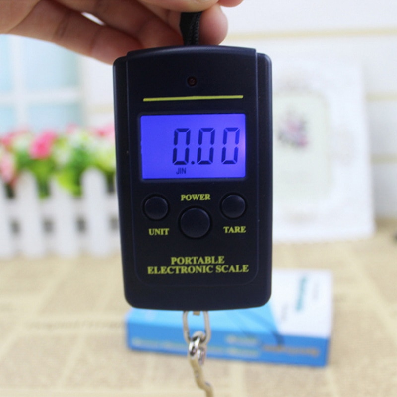 100G/40Kg Digitale Weegschaal Bagage Schaal Lcd Display Draagbare Mini Elektronische Pocket Travel Handheld Gewicht Balance