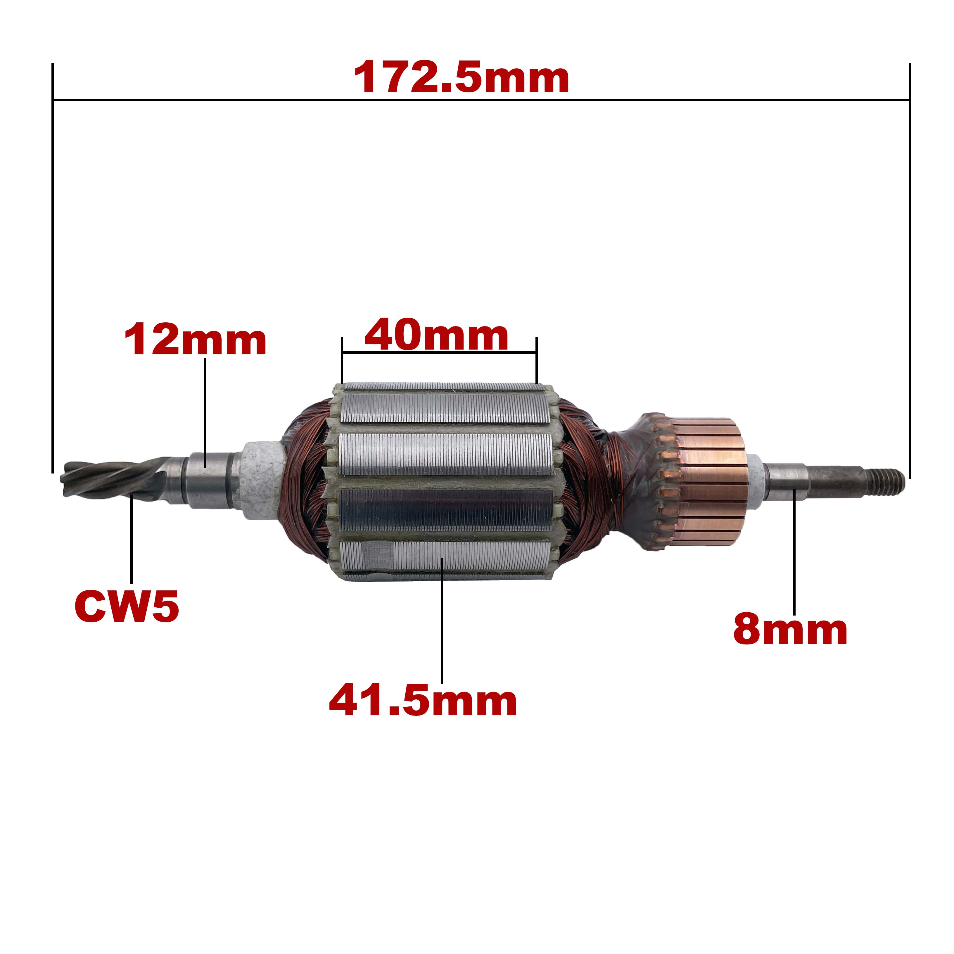 Recambio de anclaje de Rotor para martillo rotativo Makita HR4000C HR4040C, rodamiento libre y cepillo de carbono, 220V-240V