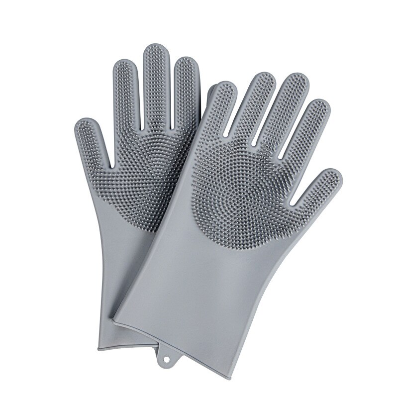 Hond Haar Kam Silicone Honden Grooming Borstel Handschoen Puppy Douche Cleaning Borstels Kat Hond Massage Handschoen Huisdieren Accessoires: Gray