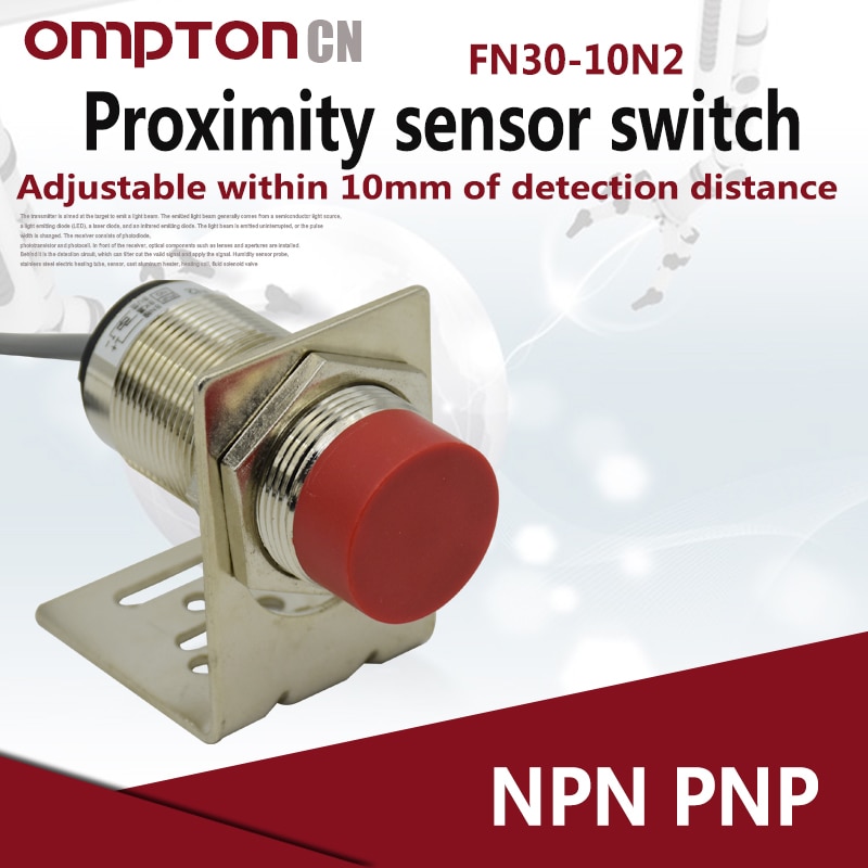 Lja 30-10 p 1 nærhedskontakt  lj30 a 3-8- z / bx induktiv sensor jævnstrøm tre ledning  m30 rund type npn pnp nej nc