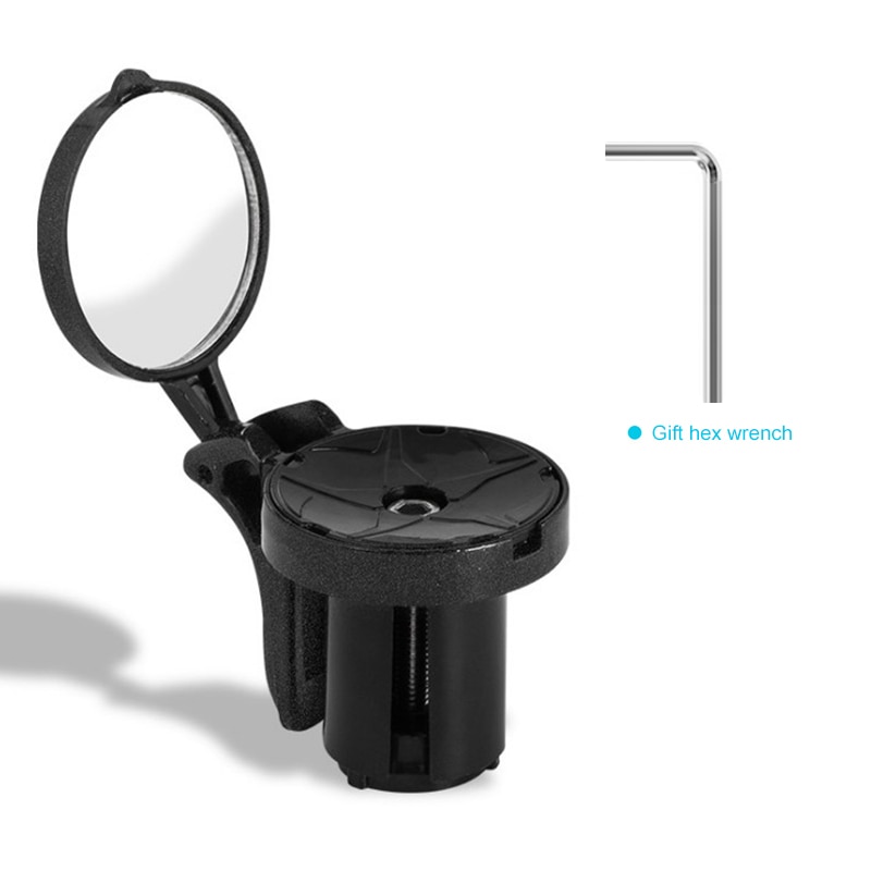 Foldable Bike Rear View Mirror MTB Road Mountain Bike Handlebar Plug Rear View Mirror Cycling Adjustable Bicycle Accessories
