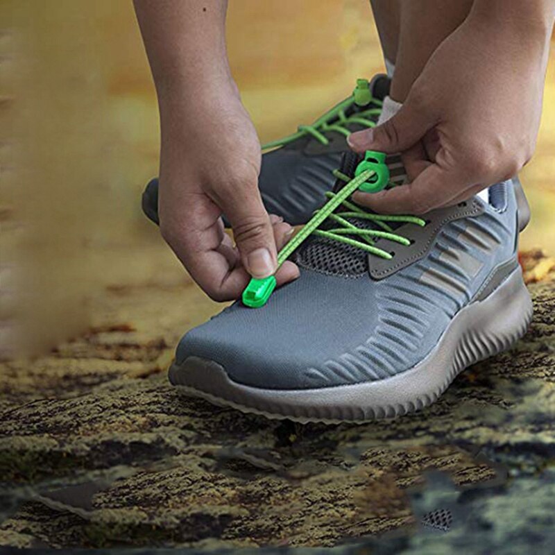 Bergbeklimmen running lui snelle schoenen lock lace kinderen, volwassen elastische kant fitness tie-gratis veters sneakers accessoires