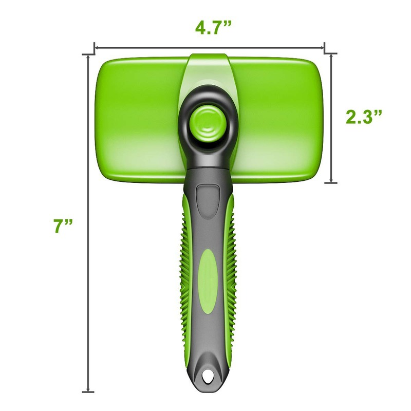 Zelfreinigende huisdierhaarborstel Honden- en kattenkam Verwijdert harenverwijderaarDeshedding Tool, verliesverzorging, grote hondenaccessoires