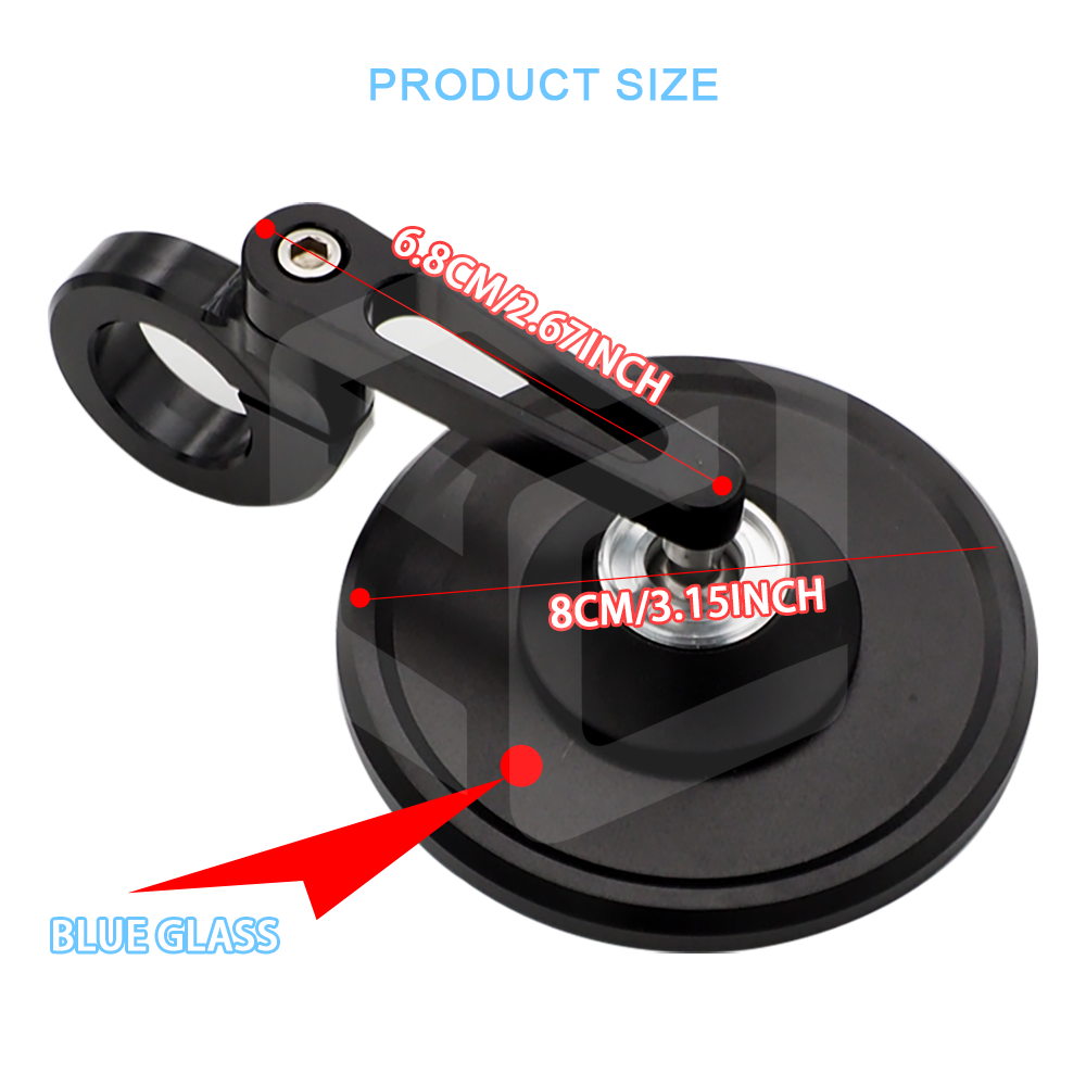 Specchietto retrovisore per manubrio in alluminio CNC nero per moto per DUCATI Streetfighter V4 848 MONSTER 821 1200 Scrambler 400 800