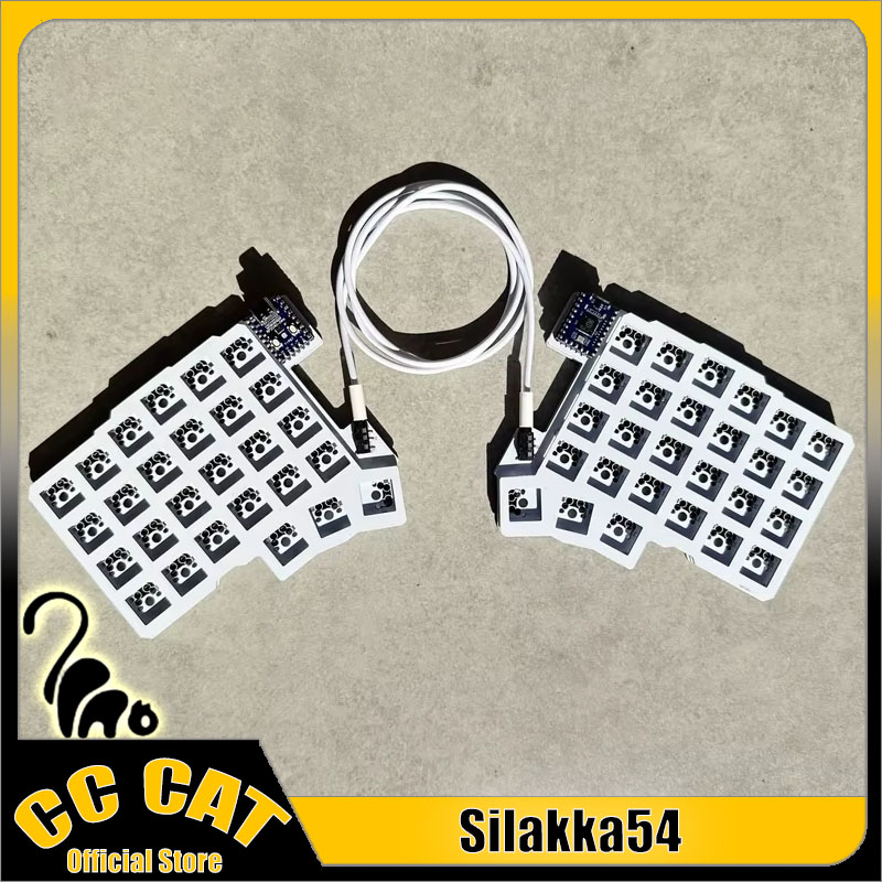 Silakka54 Split-toetsenbord Bedraad Ergonomie Swap-toetsenborden RP2040zero Ondersteuning QMK/VIAL Aangepaste pc-gameraccessoires