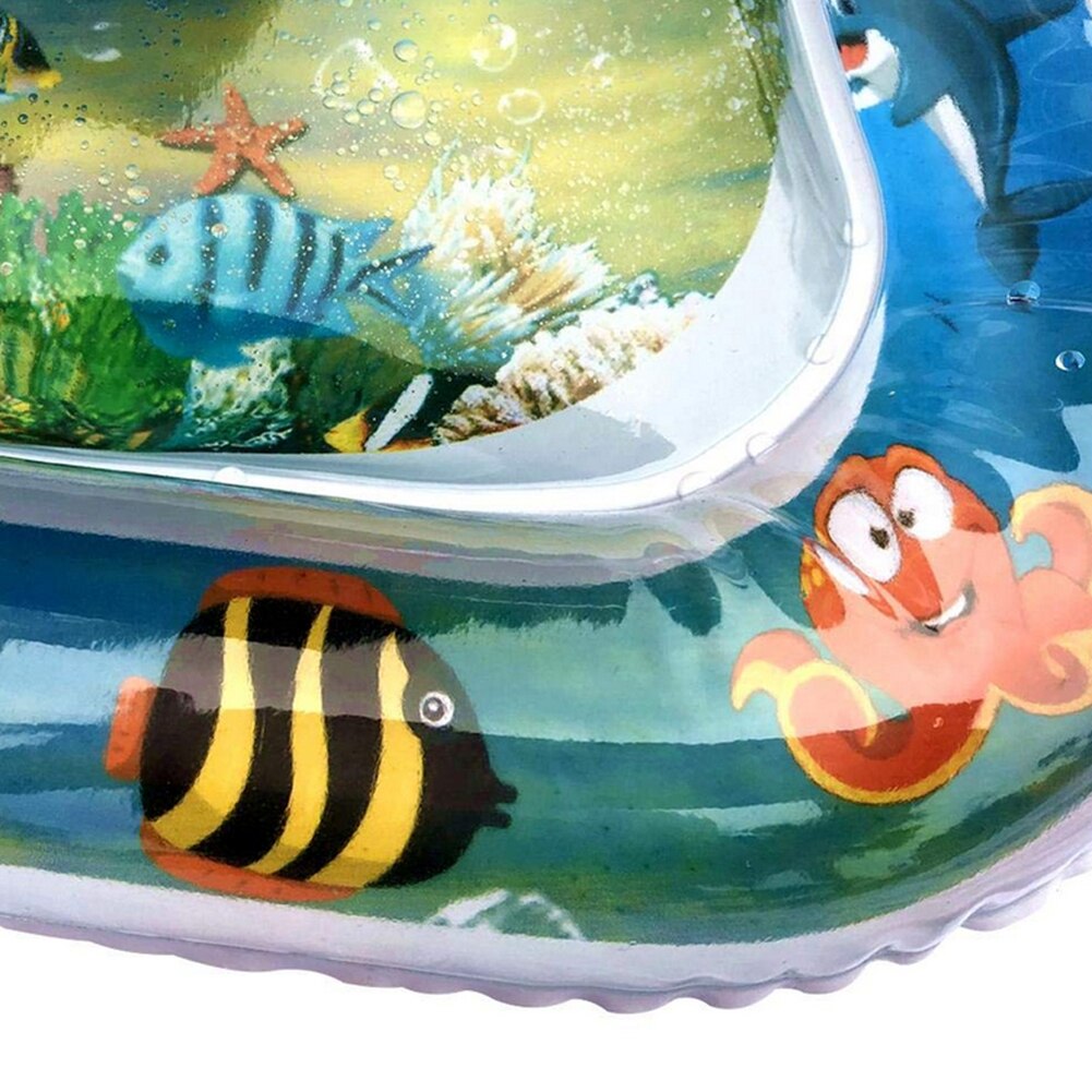 Cartoon Sea Animal Inflatable Baby Water Play Mat Infant Toddler Activity Pad