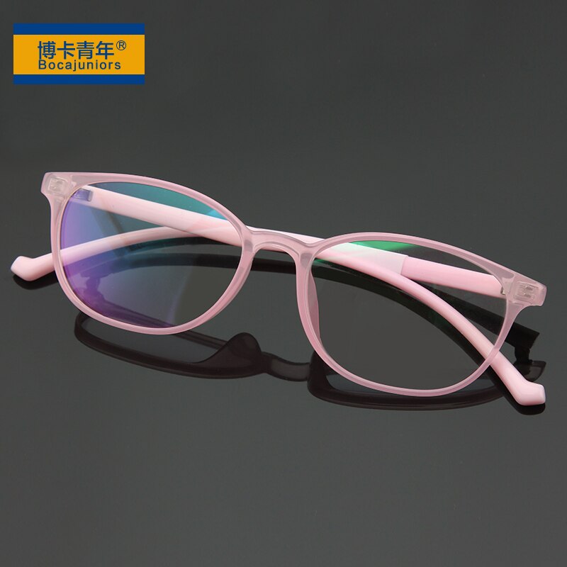 Anti Blue Light Kids Glasses Prescription Optical Frame Children Boy Girls Square Computer Blocking Reflective Eyeglasses UV400