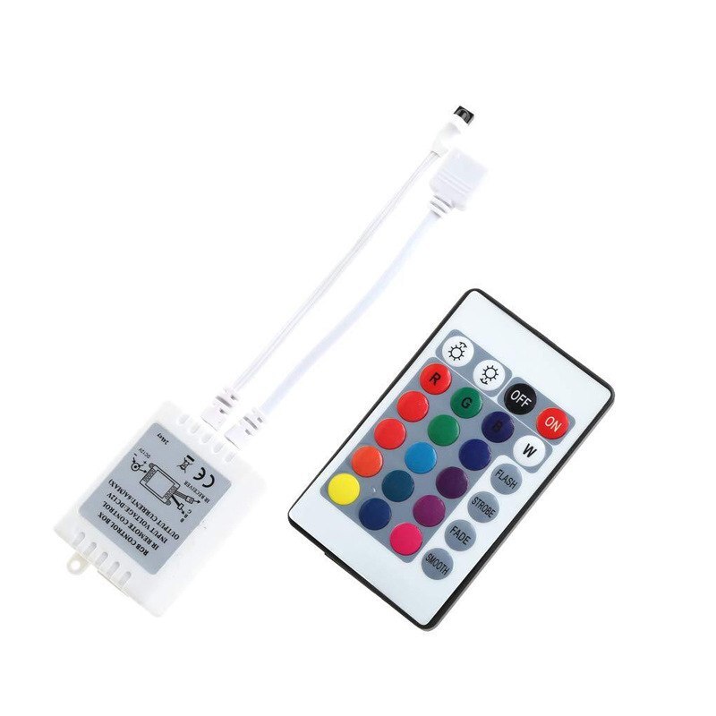 Usb 3/24/44 nøkler ledet rgb kontroller  dc12v ir fjernkontroll til smd 3528 5050 rgb ledet stripe lys: 24 nøkler