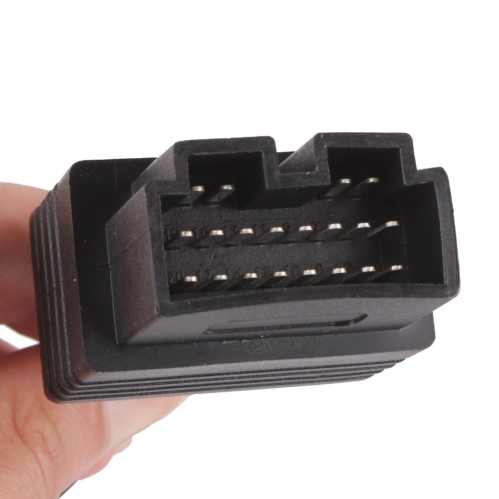 Vervanging 20 Pin naar 16 Pin OBD2 OBDII Auto Diagnostische Adapter Converter Connector Kabel Voor KIA Black