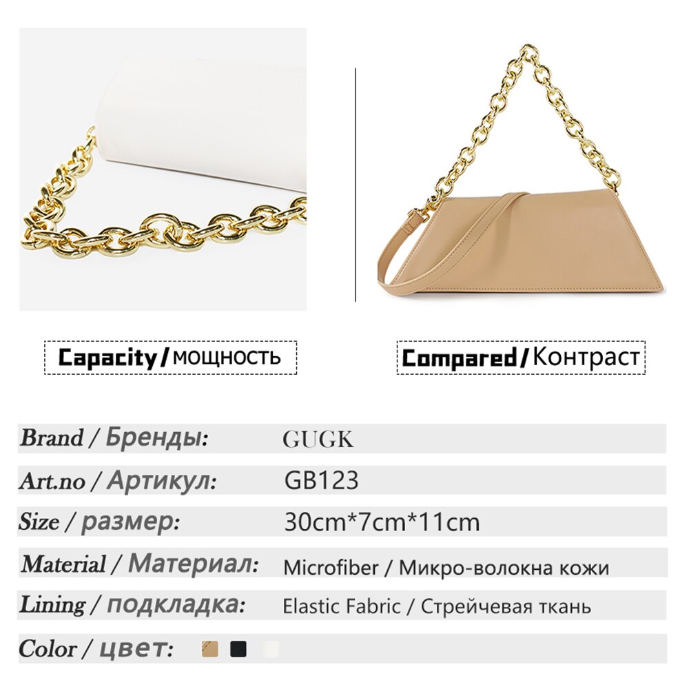 Gugk jurk feest handtassen dames effen geel schelp hasp enkele schoudertassen dames ketting riem handtassen  gb123