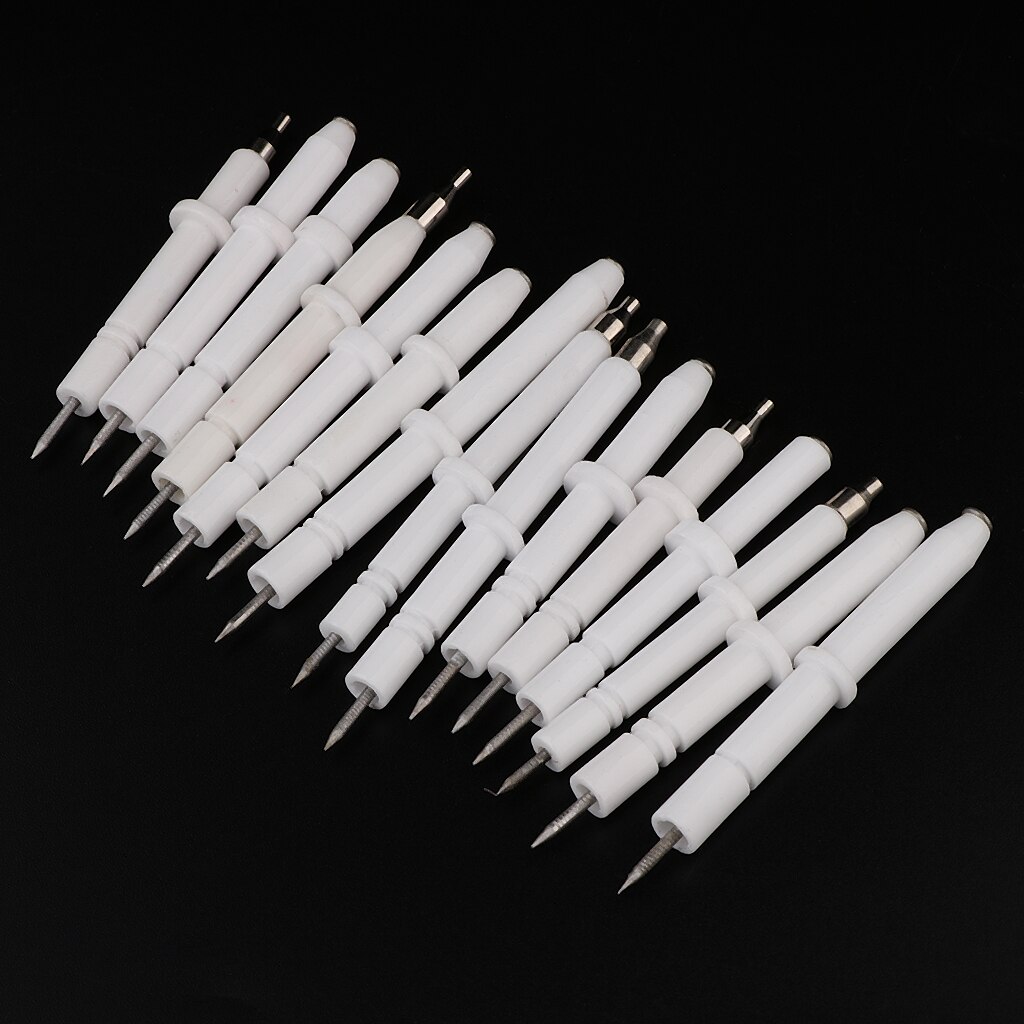 15pcs Gas Stove Ceramic Ignition Sensor Needle Set, Gas Stoves Parts Furnace Ignition Needle-57mm-76mm