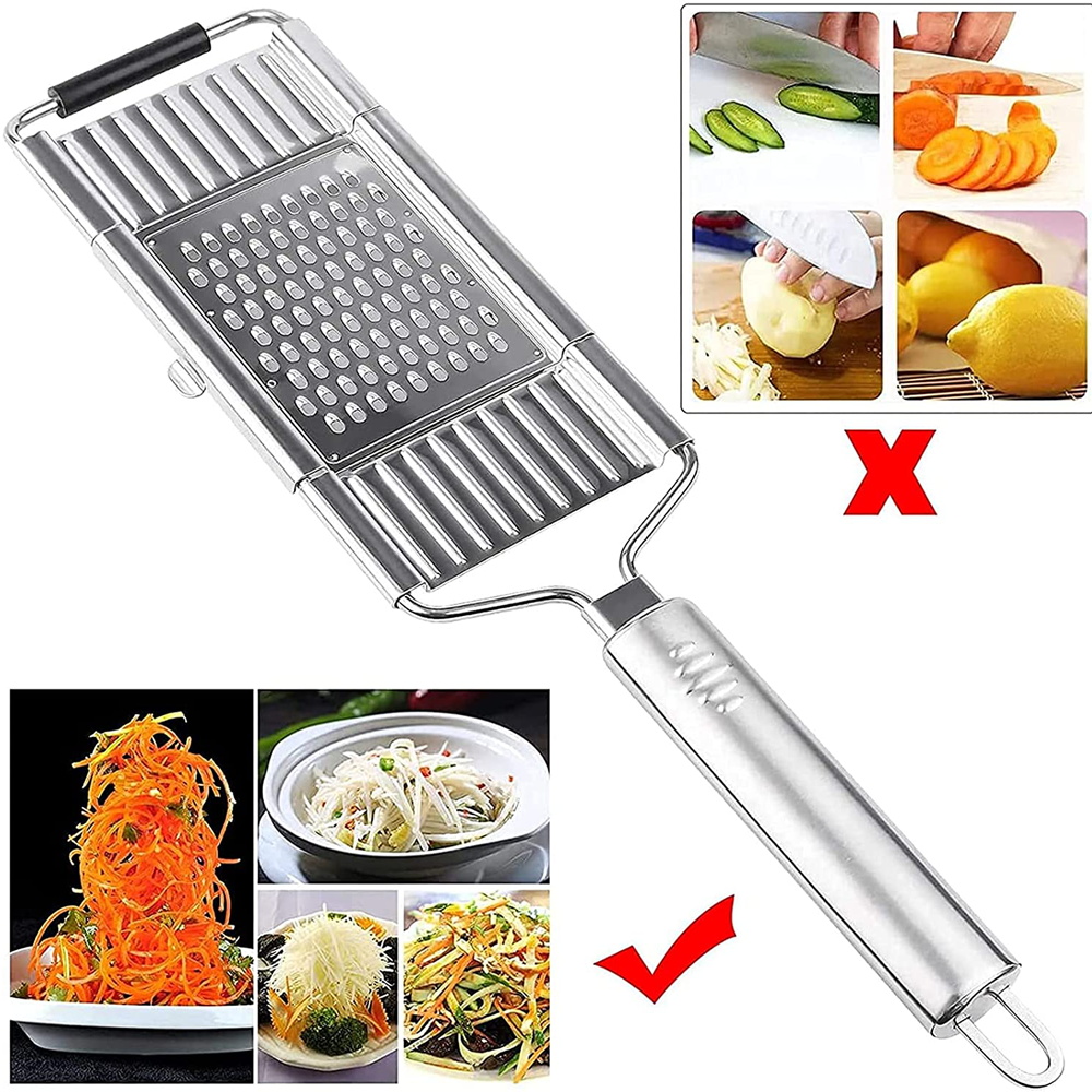 4in1Multi-purpose Vegetable Slicer Stainless Steel Grater Cutter Shredders Fruit Potato Peeler Carrot Grater Kitchen Accessories