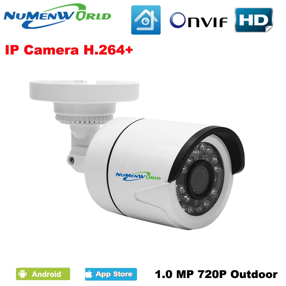Numenworld IPC 1/4 ''H62 Sensor + XM510 HD 720 p IP Camera ONVIF P2P Bewegingsdetectie RTSP Surveillance Camera Indoor /Outdoor CCTV