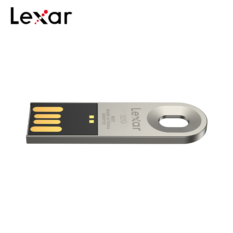Original Lexar M25 USB 2.0 Flash Drive 32GB 64GB Pen Drive Flash Memory Stick Pendrive Disk for Computer