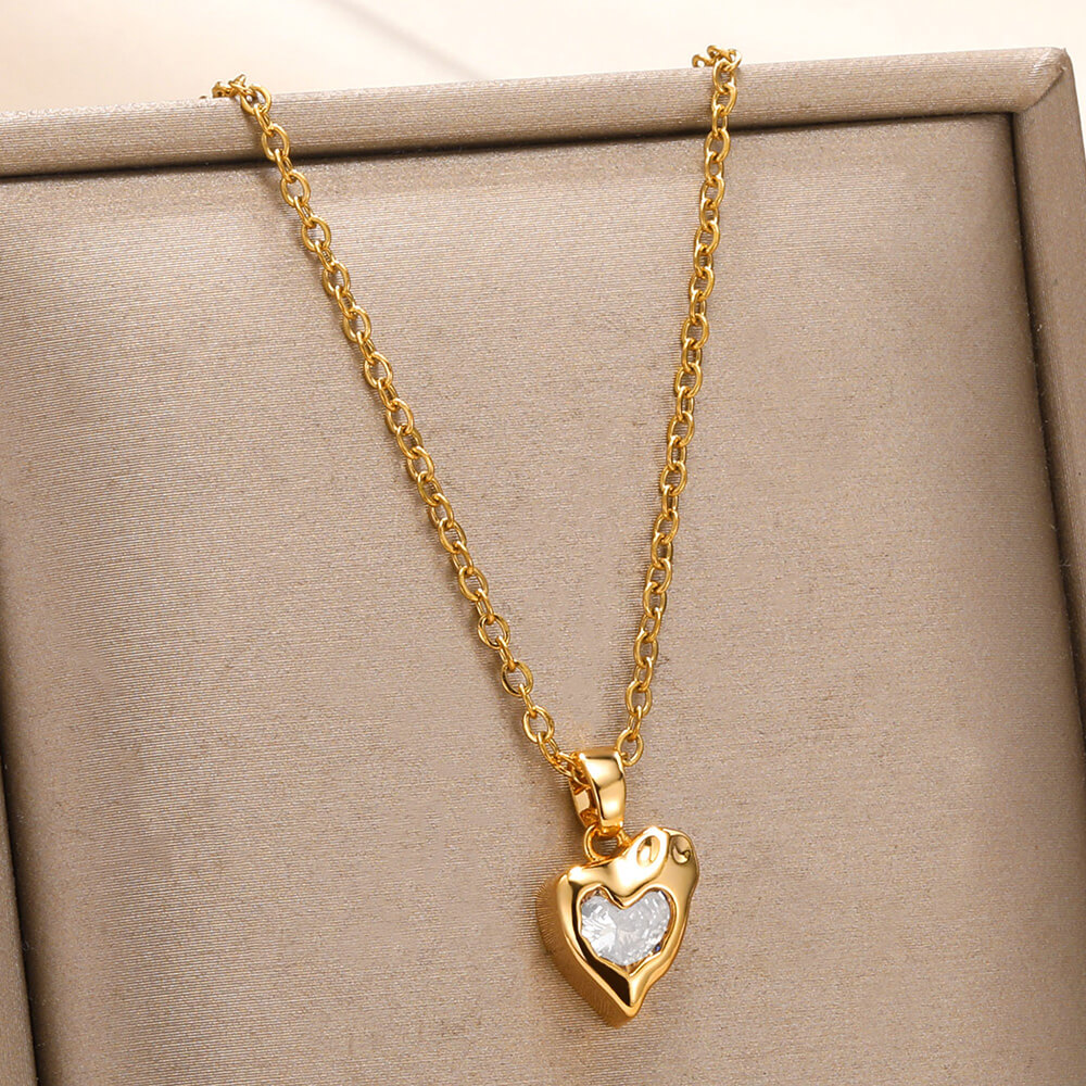 Gargantilla de rosa con diamantes de imitación para mujer, Collar de amanecer de circón brillante, Collar de Color dorado, joyería de ojos malvados, accesorios Y2k,