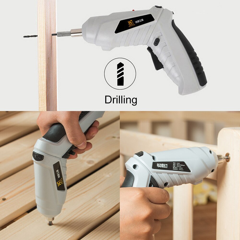 Multifunctional Cordless Electrical Screwdriver Set Electrician USB Rechargeable 3.6V Screw Driver Power Hand Tools