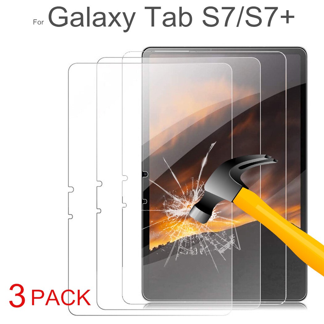 3 sztuka szkło Protector do Samsung Galaxy Tab S7 S8 folia ochronna na ekran do Samsung Galaxy Tab S7 Plus Fe Lite S8 Plus Ultra