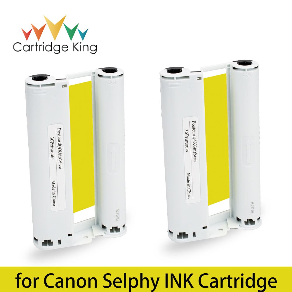 10 Stuks Kleur Inkt Compatibel Voor Canon Selphy Compact Foto Printer CP1200 CP1300 CP910 CP900 Kp 108IN KP-36IN Cartridge: 2PCS