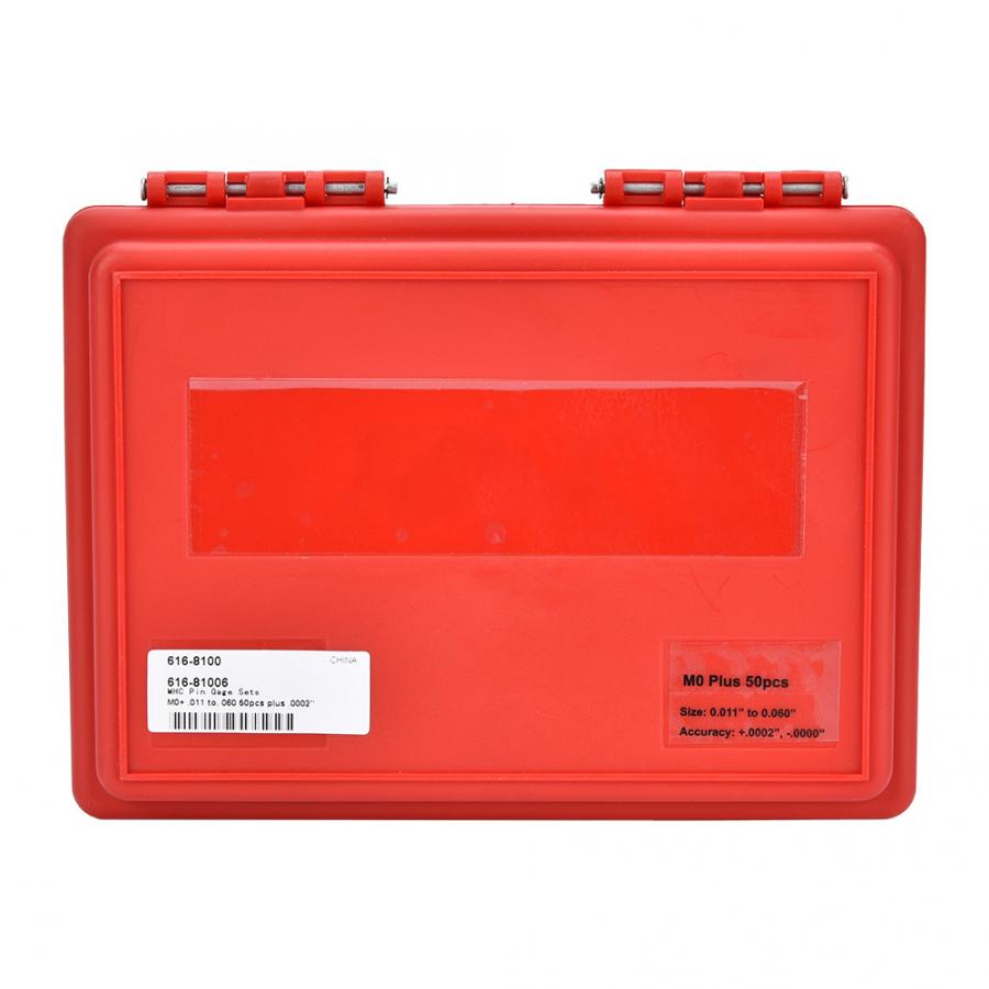 50Pcs/Set M0- 0.011-0.060 inch Steel Plug Pin Gage Set 0.0002 inch