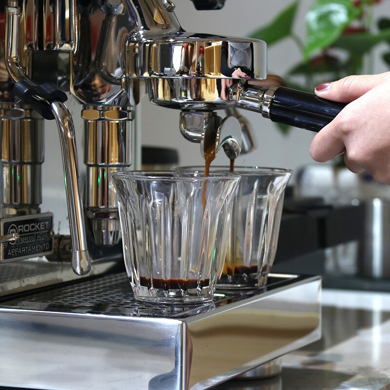 Filterhouder 58 Mm Rvs Dubbele Serveren Koffie Bodemloze Filter Houder Enkele Mond Koffie Handvat E61 Universele